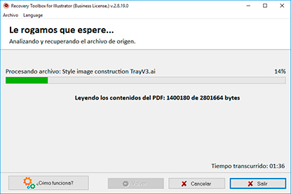 Análisis del archivo y recuperación de los datos