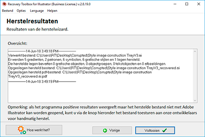 Bekijk het log van uitgevoerde taken