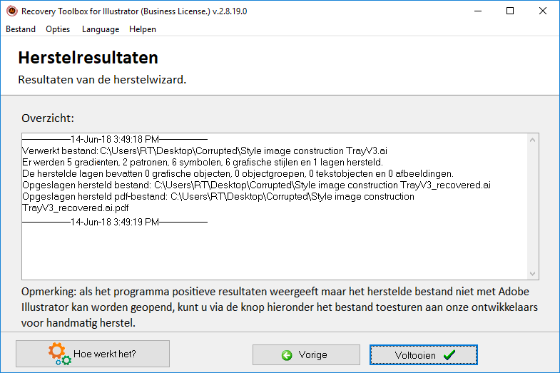 viewer voor beschadigde Adobe Illustrator-bestanden