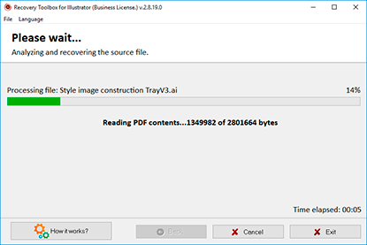 Analysis of the file and data recovery
