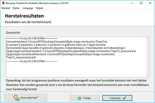 Adobe Illustrator-bestandshersteltool