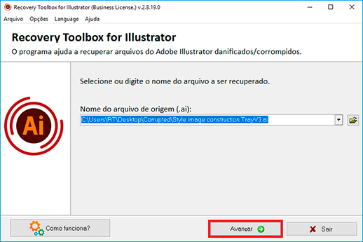 software de correção do Adobe Illustrator