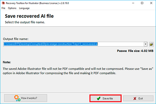 repair illustrator damaged file