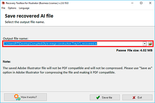 illustrator recover